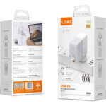 LDNIO φορτιστής τοίχου A2620C με καλώδιο, USB & USB-C, 65W PD, λευκός