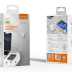 LDNIO φορτιστής τοίχου A3511Q με καλώδιο, USB-C/2x USB, 65W, GaN, λευκός