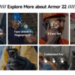 ULEFONE smartphone Armor 22, 6.58", 8GB, 128GB, 6600mAh, μαύρο