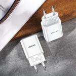 USAMS φορτιστής τοίχου T18, 1x USB, 2.1A, λευκός