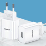 USAMS φορτιστής τοίχου T18, 1x USB, 2.1A, λευκός