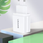USAMS φορτιστής τοίχου T24 US-CC090, 2x USB, 2.1A, λευκός