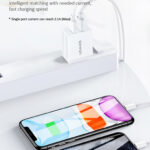 USAMS φορτιστής τοίχου T24 US-CC090, 2x USB, 2.1A, λευκός
