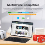TECLAST ασύρματο πληκτρολόγιο K10, Bluetooth, 25x15cm, μαύρο