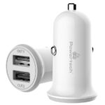POWERTECH φορτιστής αυτοκινήτου PT-714, 2x USB, 3.4A, λευκός