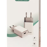 POWERTECH Φορτιστής τοίχου PT-761, 1x USB, 2.1A, λευκός