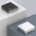 LDNIO σταθμός φόρτισης Q605, 3x USB-C & 3x USB, 120W, PD/QC, μαύρος