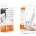 LDNIO σταθμός φόρτισης A4610C, 2x USB-C & 2x USB, 65W, PD/QC, λευκός