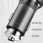 LDNIO φορτιστής αυτοκινήτου C503Q με καλώδιο, 2x USB, 36W, QC, γκρι