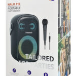 TRONSMART φορητό ηχείο Halo 110 με μικρόφωνο, 60W, 12000mAh, LED, μαύρο