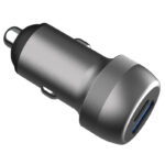 POWERTECH φορτιστής αυτοκινήτου PT-1148, USB & USB-C, 89W PD & QC, γκρι