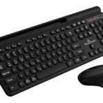 POWERTECH set ποντίκι & πληκτρολόγιο PT-1154, 2.4GHz & Bluetooth, μαύρο