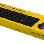 POWERTECH set ποντίκι & πληκτρολόγιο PT-1154, 2.4GHz & Bluetooth, μαύρο