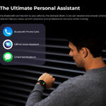ZEBLAZE smartwatch Btalk 2 Lite, heart rate, 1.39" IPS, IP68, μαύρο