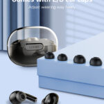 LDNIO earphones με θήκη φόρτισης T02, True Wireless, HiFi, λευκά