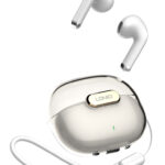 LDNIO earphones με θήκη φόρτισης T03, True Wireless, HiFi, λευκά