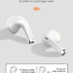 LDNIO earphones με θήκη φόρτισης T03, True Wireless, HiFi, λευκά