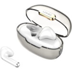 LDNIO earphones με θήκη φόρτισης T03, True Wireless, HiFi, λευκά