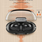 LDNIO earphones με θήκη φόρτισης T03, True Wireless, HiFi, λευκά