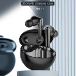 LDNIO earphones με θήκη φόρτισης T01, True Wireless, HiFi, μαύρα