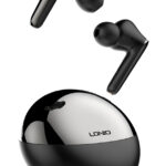 LDNIO earphones με θήκη φόρτισης T01, True Wireless, HiFi, μαύρα