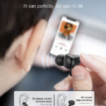 LDNIO earphones με θήκη φόρτισης T01, True Wireless, HiFi, μαύρα