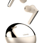 LDNIO earphones με θήκη φόρτισης T01, True Wireless, HiFi, χρυσά
