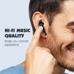 LDNIO earphones με θήκη φόρτισης T01, True Wireless, HiFi, χρυσά