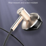 LDNIO earphones με μικρόφωνο HP09, 3.5mm, 1.2m, ροζ χρυσό