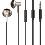 LDNIO earphones με μικρόφωνο HP09, 3.5mm, 1.2m, ροζ χρυσό
