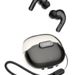 LDNIO earphones με θήκη φόρτισης T02, True Wireless, HiFi, μαύρα