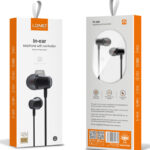 LDNIO earphones με μικρόφωνο HP03, 3.5mm, 1.2m, μαύρα