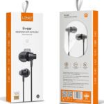 LDNIO earphones με μικρόφωνο HP05, 3.5mm, 1.2m, γκρι