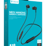 CELEBRAT earphones A19 με μαγνήτη, Bluetooth 5.0, 10mm, μαύρα