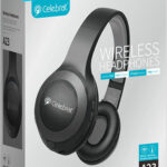 CELEBRAT headphones με μικρόφωνο A23-ΒΚ, bluetooth, 40mm, μαύρο
