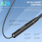 CELEBRAT earphones A29 με μαγνήτη, Bluetooth 5.3, Φ10mm, μαύρα