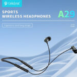 CELEBRAT earphones A29 με μαγνήτη, Bluetooth 5.3, Φ10mm, μαύρα