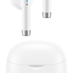 USAMS earphones IA04 με θήκη φόρτισης, True Wireless, λευκά