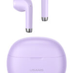 USAMS earphones με θήκη φόρτισης US-YO17, True Wireless, μωβ