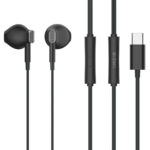 CELEBRAT earphones με μικρόφωνο D12, USB-C, 1.2m, μαύρα