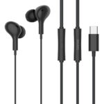CELEBRAT earphones με μικρόφωνο D13, USB-C, 1.2m, μαύρα