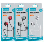 CELEBRAT earphones με μικρόφωνο D14, USB-C, 1.2m, μαύρα
