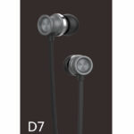 CELEBRAT Earphones με μικρόφωνο D7, 10mm, 3.5mm, 1.2m, μαύρα