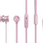 CELEBRAT Earphones με μικρόφωνο D7, 10mm, 3.5mm, 1.2m, ροζ χρυσό