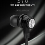 CELEBRAT earphones με μικρόφωνο D9, 10mm, 3.5mm, 1.2m, μαύρα