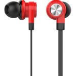 CELEBRAT earphones με μικρόφωνο D9, 10mm, 3.5mm, 1.2m, κόκκινα
