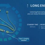 YISON earphones E20, με μαγνήτη, Bluetooth 5.2, 12mm, πράσινα