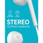 CELEBRAT earphones G12 με μικρόφωνο, 14.2mm, 3.5mm, 1.2m, λευκό