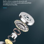 CELEBRAT earphones G13 με μικρόφωνο, 10mm, 3.5mm, 1.2m, μαύρο