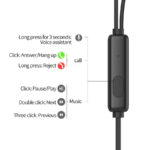 CELEBRAT earphones G13 με μικρόφωνο, 10mm, 3.5mm, 1.2m, μαύρο